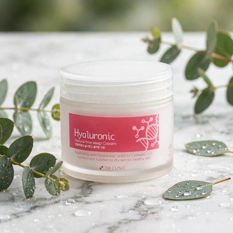 3W Clinic Hyaluronic Nature Time Sleep Cream 70g image 4