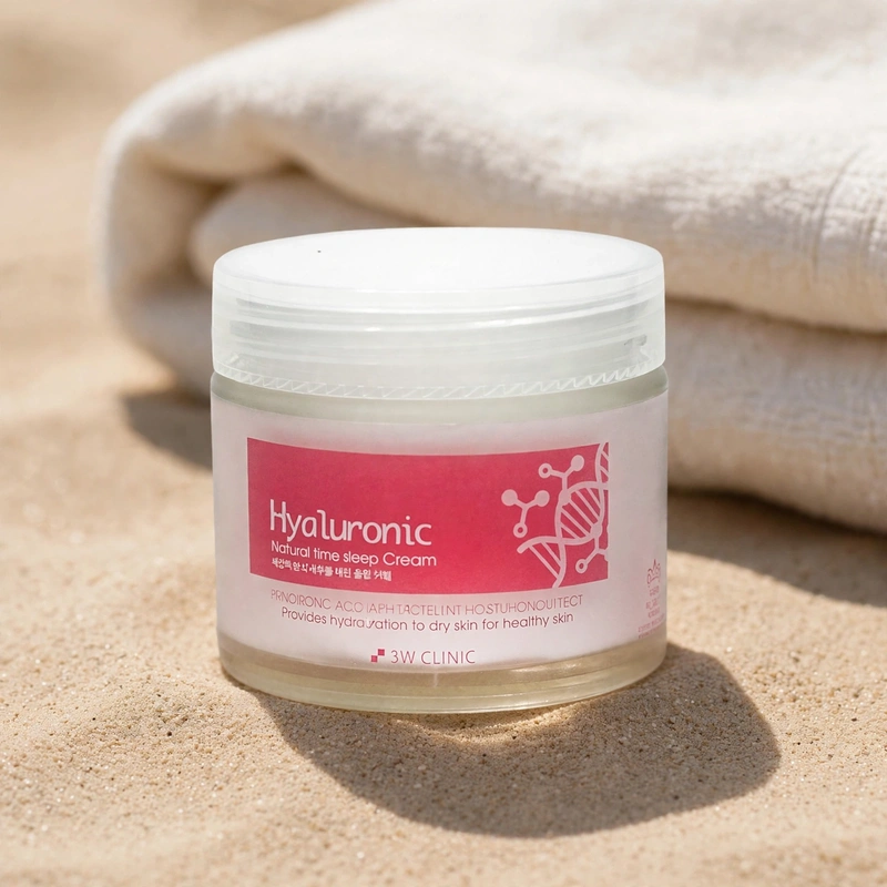 3W Clinic Hyaluronic Nature Time Sleep Cream 70g image 2