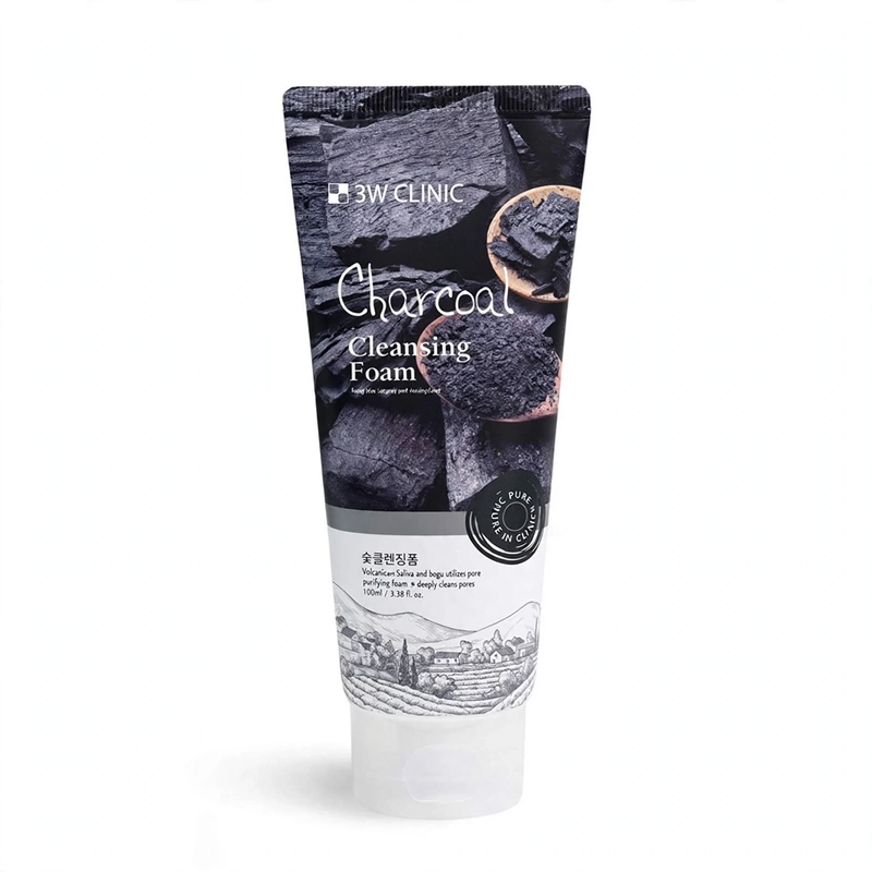 3W Clinic Charcoal Cleansing Foam 100ml