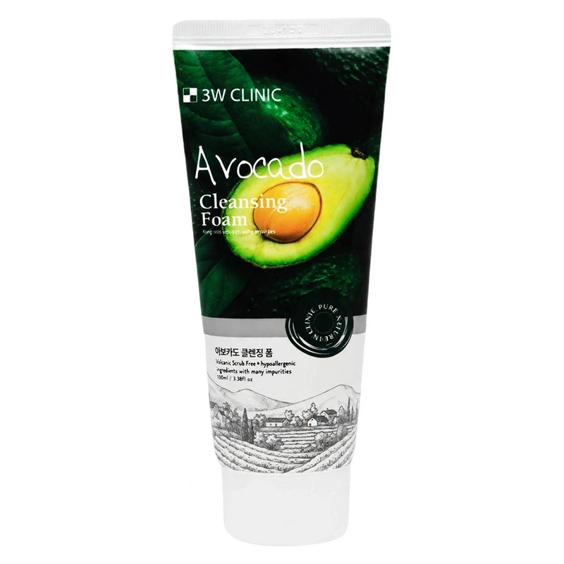 3W Clinic Avocado Cleansing Foam 100ml