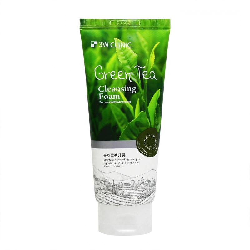 3W Clinic Green Tea Foam Cleansing 100ml
